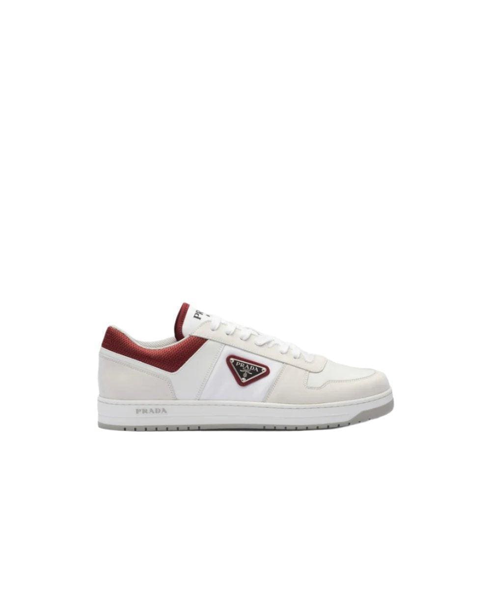 Prada Downtown Re-Nylon sneakers 'White/Red' | Banlieue91