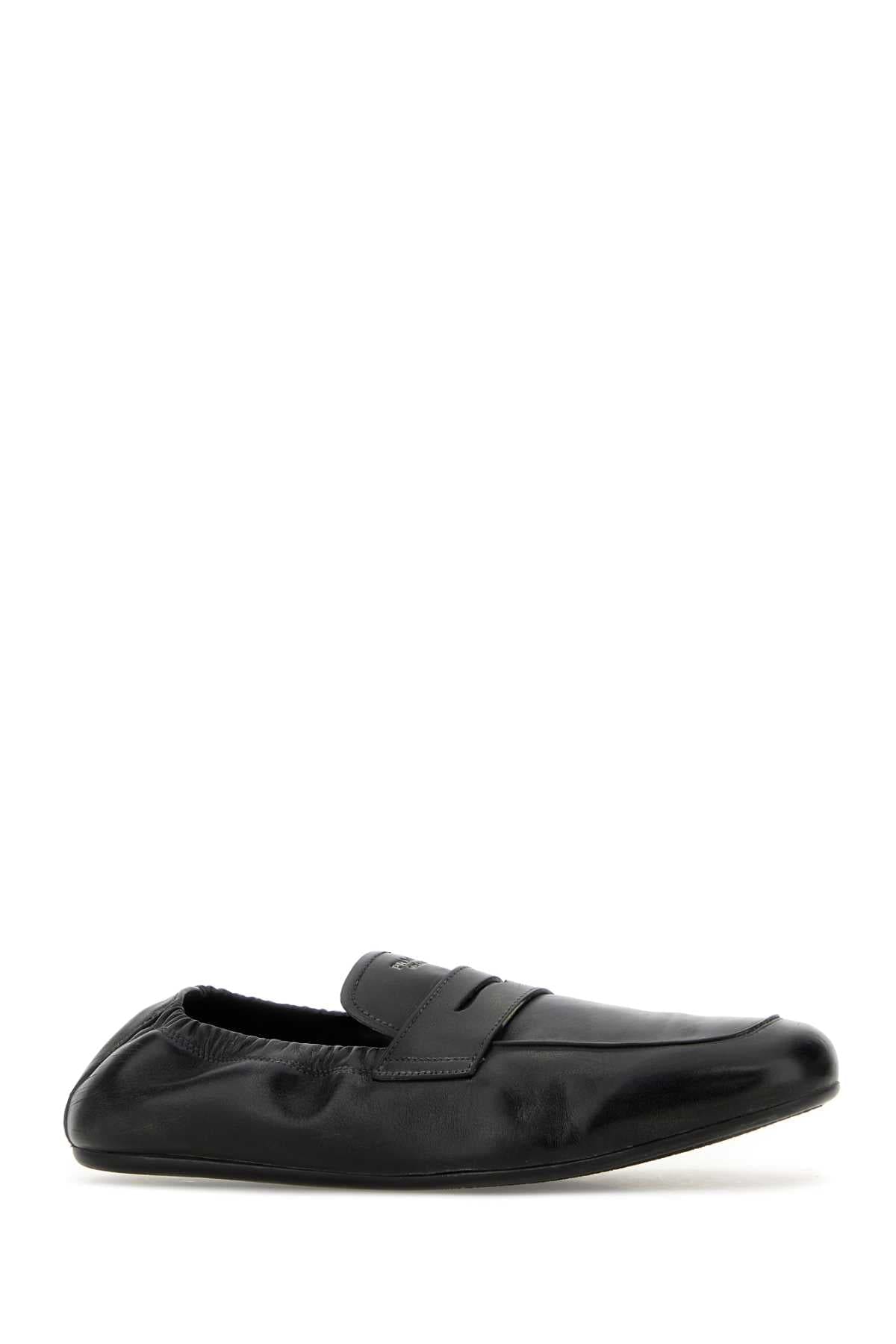 PRADA Elegant Leather Loafers for Men | Banlieue91