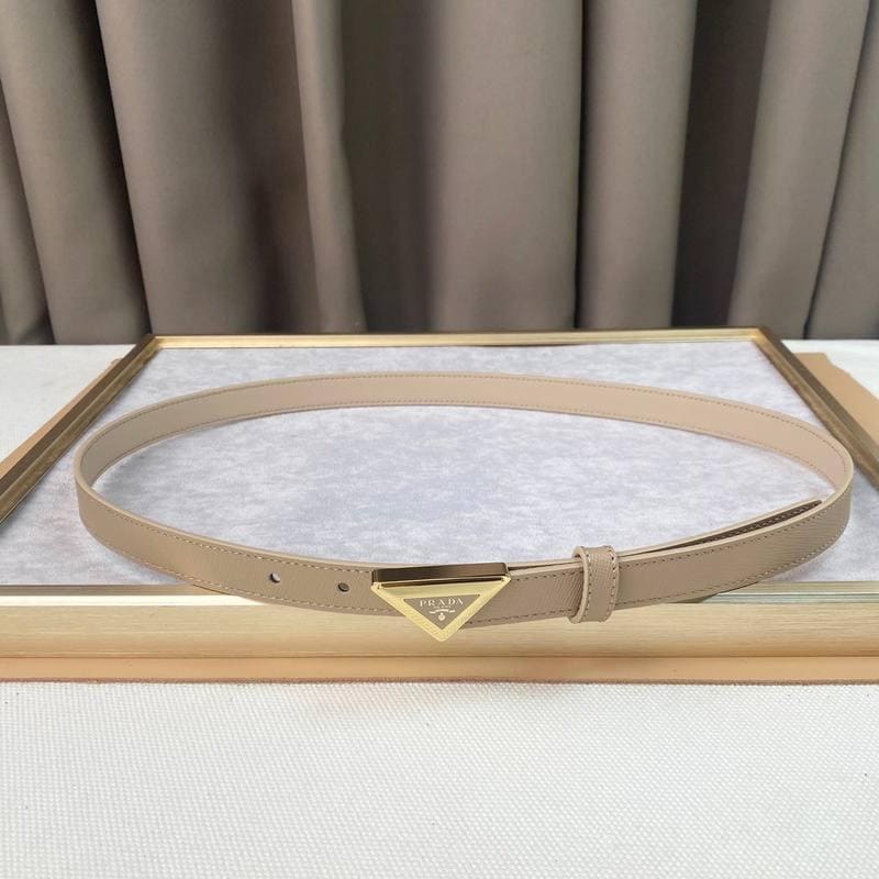 Prada Saffiano leather belt 'Sand Beige' | Banlieue91