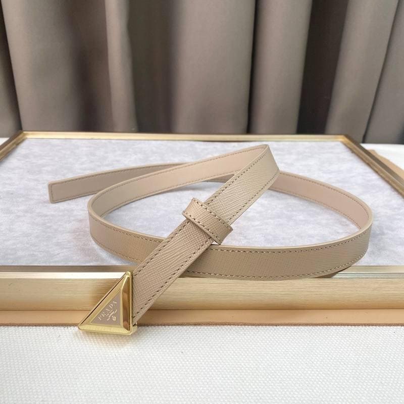 Prada Saffiano leather belt 'Sand Beige' | Banlieue91