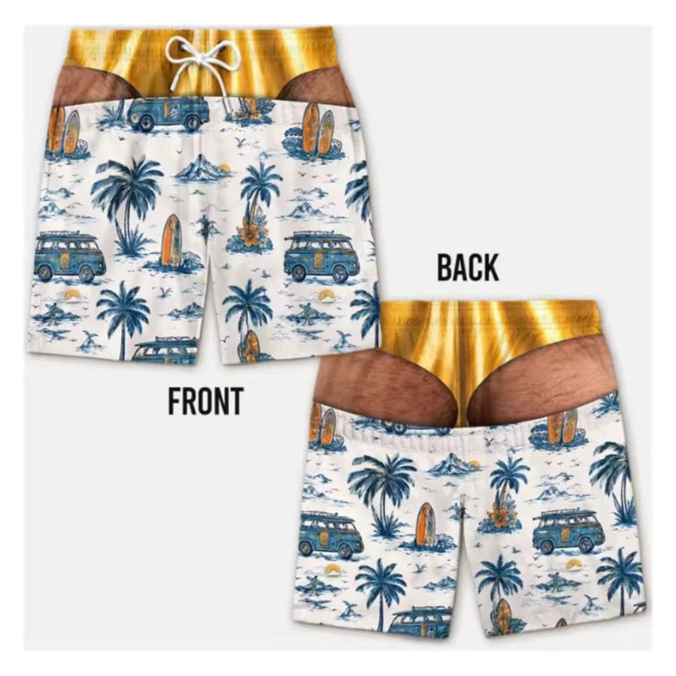Printed Beach Board Shorts | Banlieue91