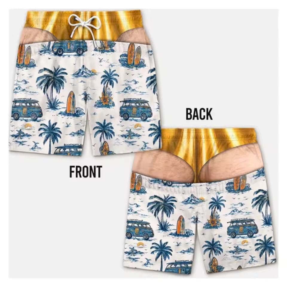 Printed Beach Board Shorts | Banlieue91
