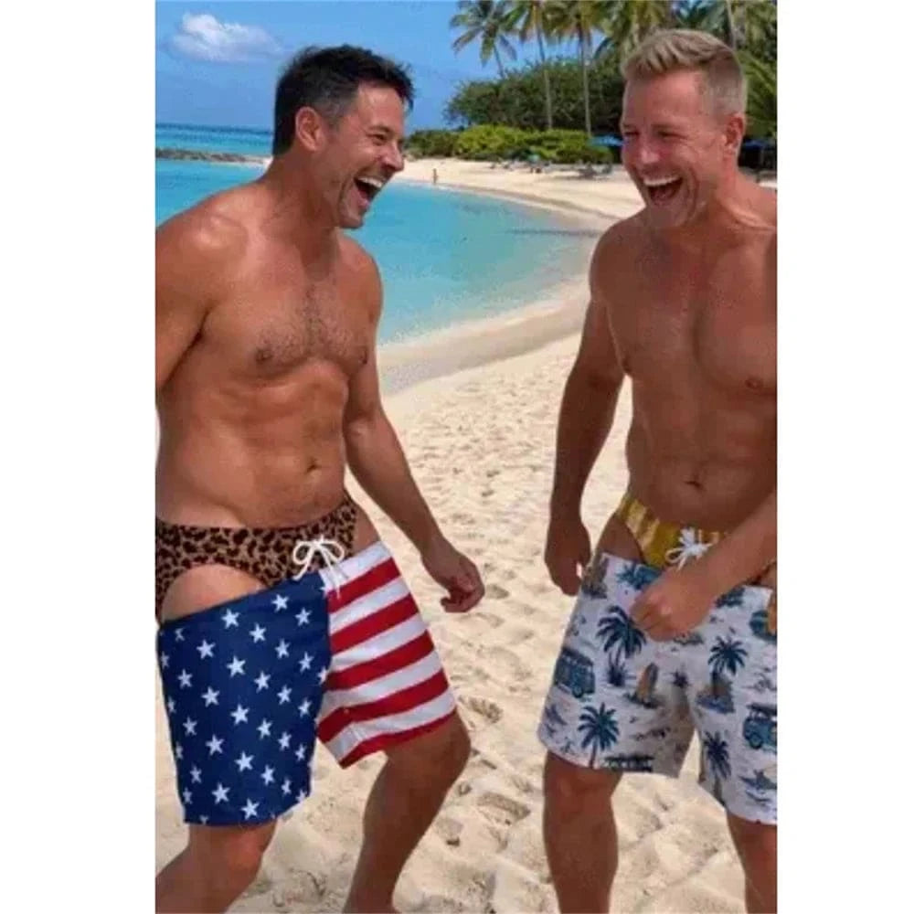 Printed Beach Board Shorts | Banlieue91