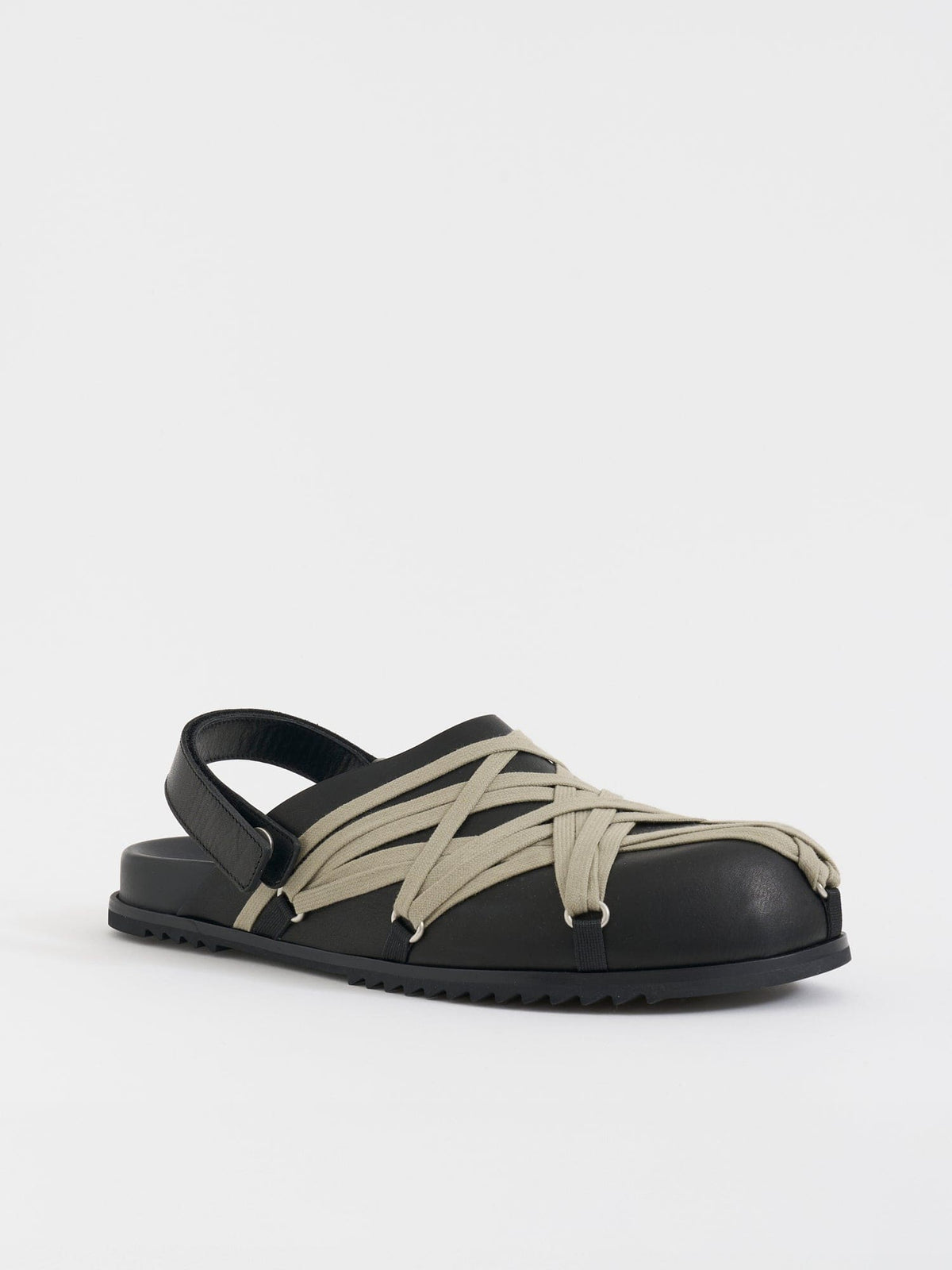 RICK OWENS Flat Granola Leather Sandals for Men | Banlieue91