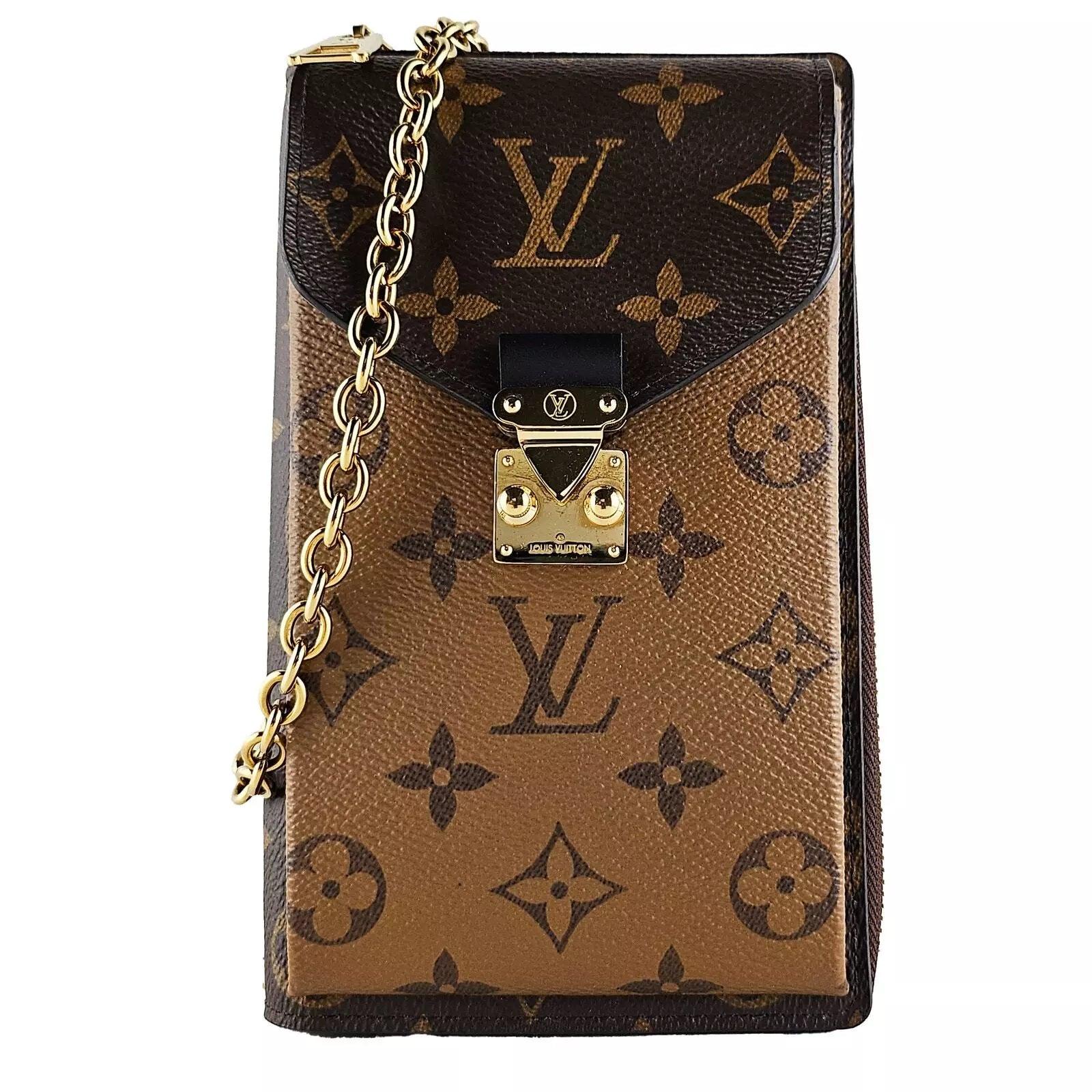 Louis Vuitton Vertical Zippy Metis Chain Wallet Reverse Monogram - Banlieue91