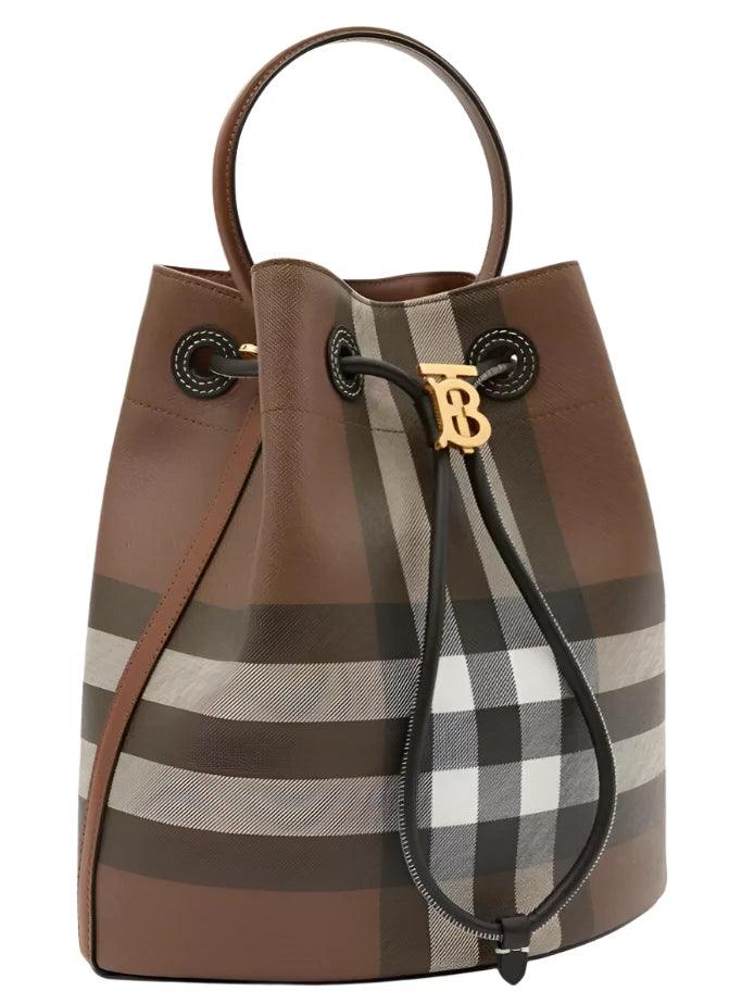 Burberry Check Drawstring Bucket Bag - Banlieue91