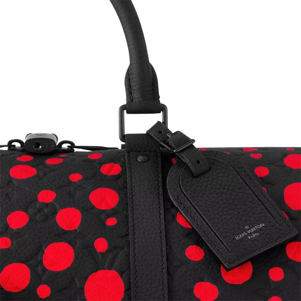 Louis Vuitton X YK Keepall 50 - Kusama Black with Red Spots - Banlieue91