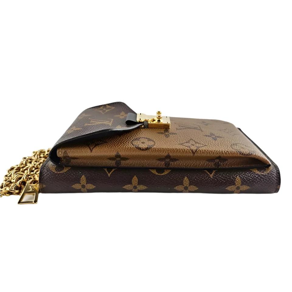 Louis Vuitton Vertical Zippy Metis Chain Wallet Reverse Monogram - Banlieue91