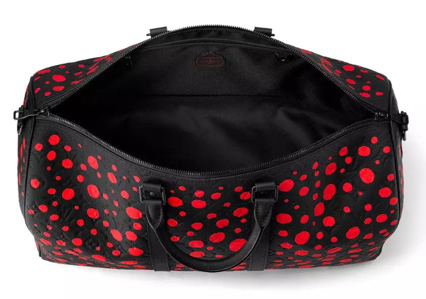 Louis Vuitton X YK Keepall 50 - Kusama Black with Red Spots - Banlieue91