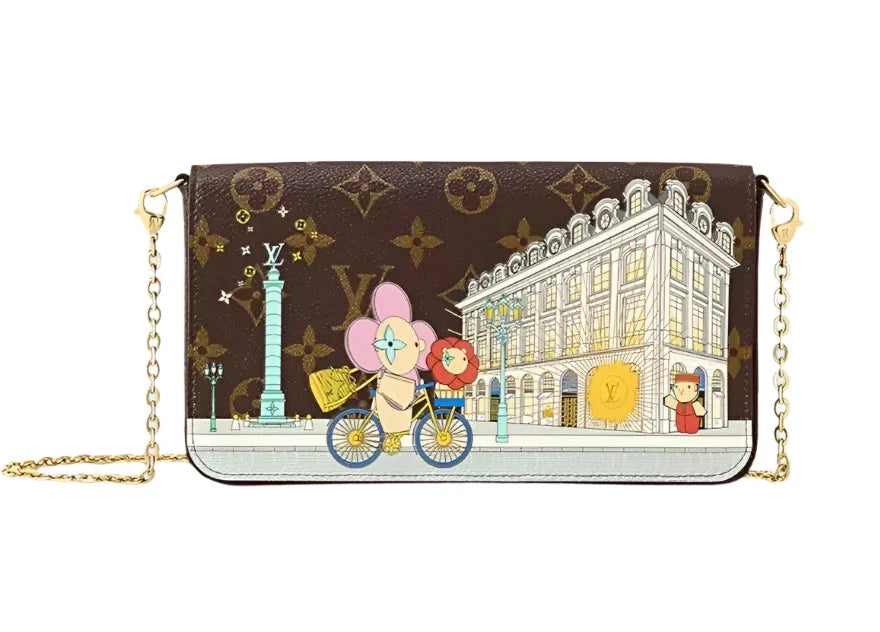 LOUIS VUITTON Monogram Canvas Felicie Pochette Vivienne 2022 - Banlieue91