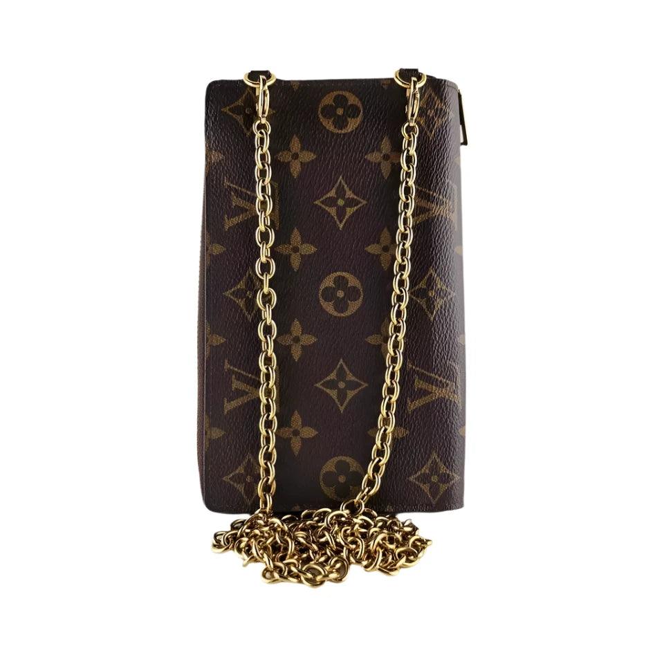 Louis Vuitton Vertical Zippy Metis Chain Wallet Reverse Monogram - Banlieue91