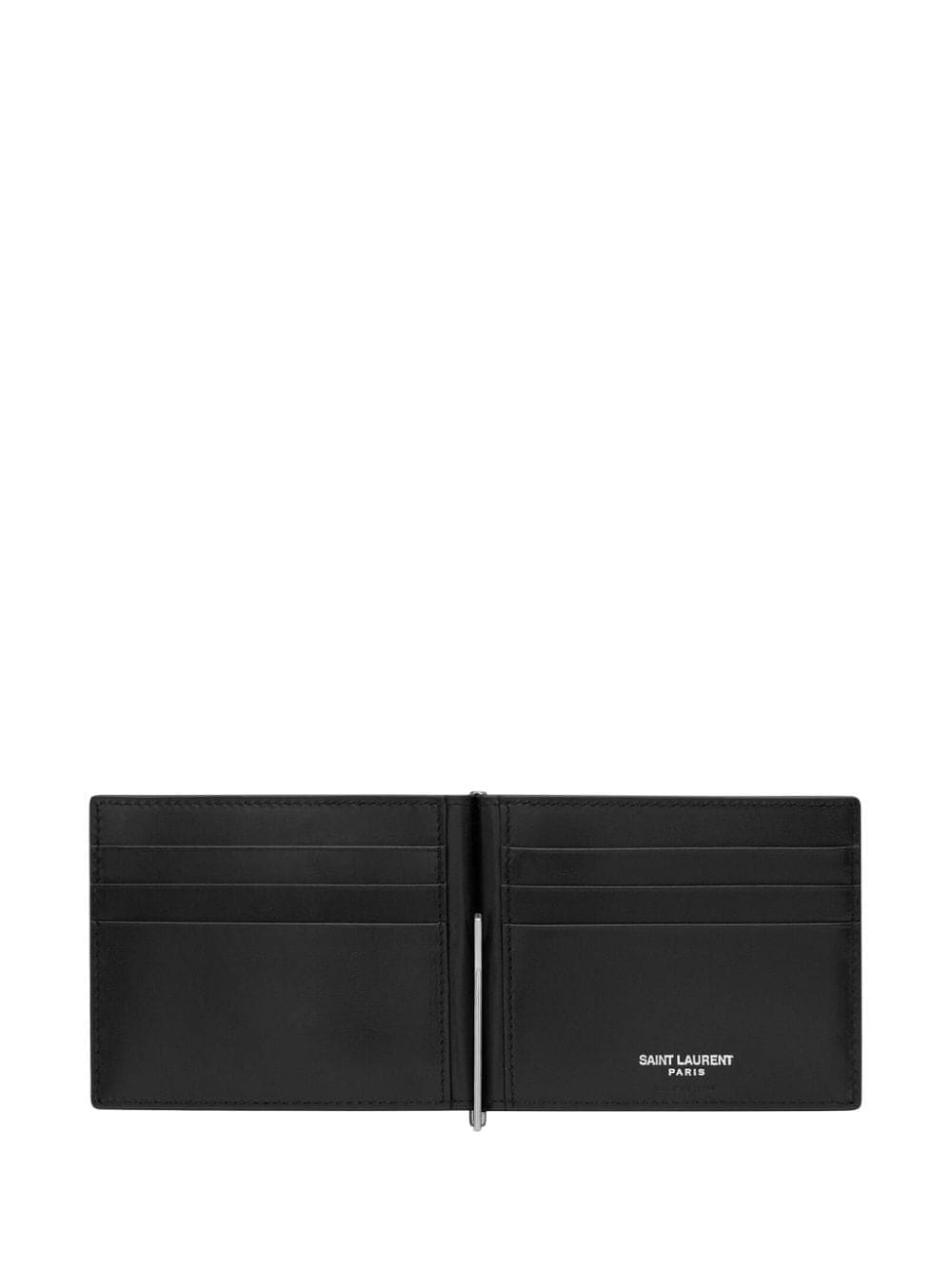 SAINT LAURENT Leather Card Holder - Mini Design for Men | Banlieue91