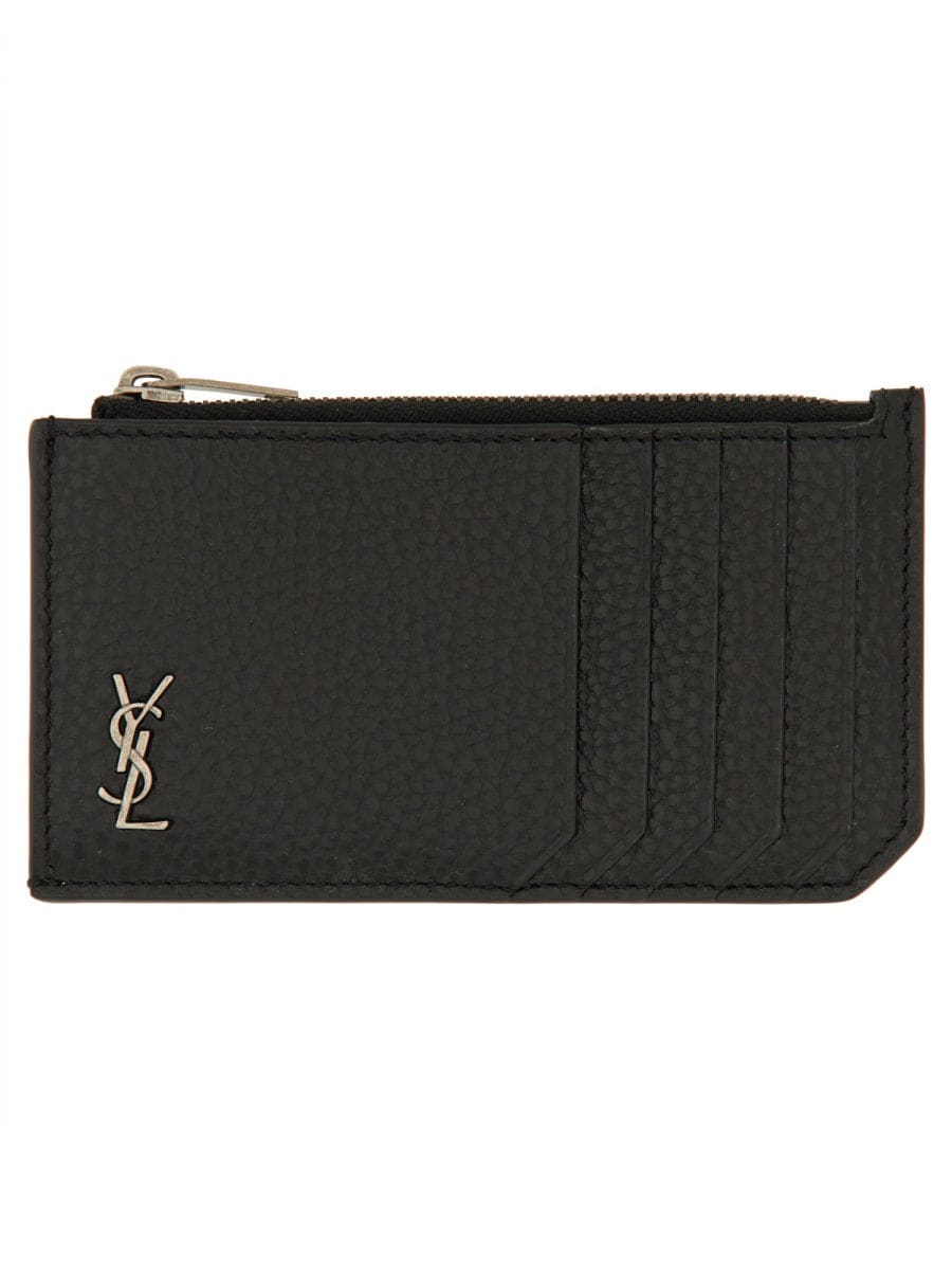 SAINT LAURENT Mini Fragments Card Holder | Banlieue91