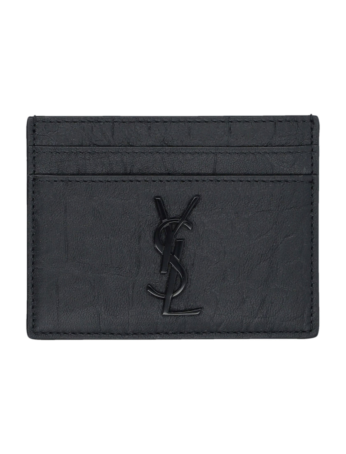 SAINT LAURENT Monogram Mini Credit Card Holder | Banlieue91