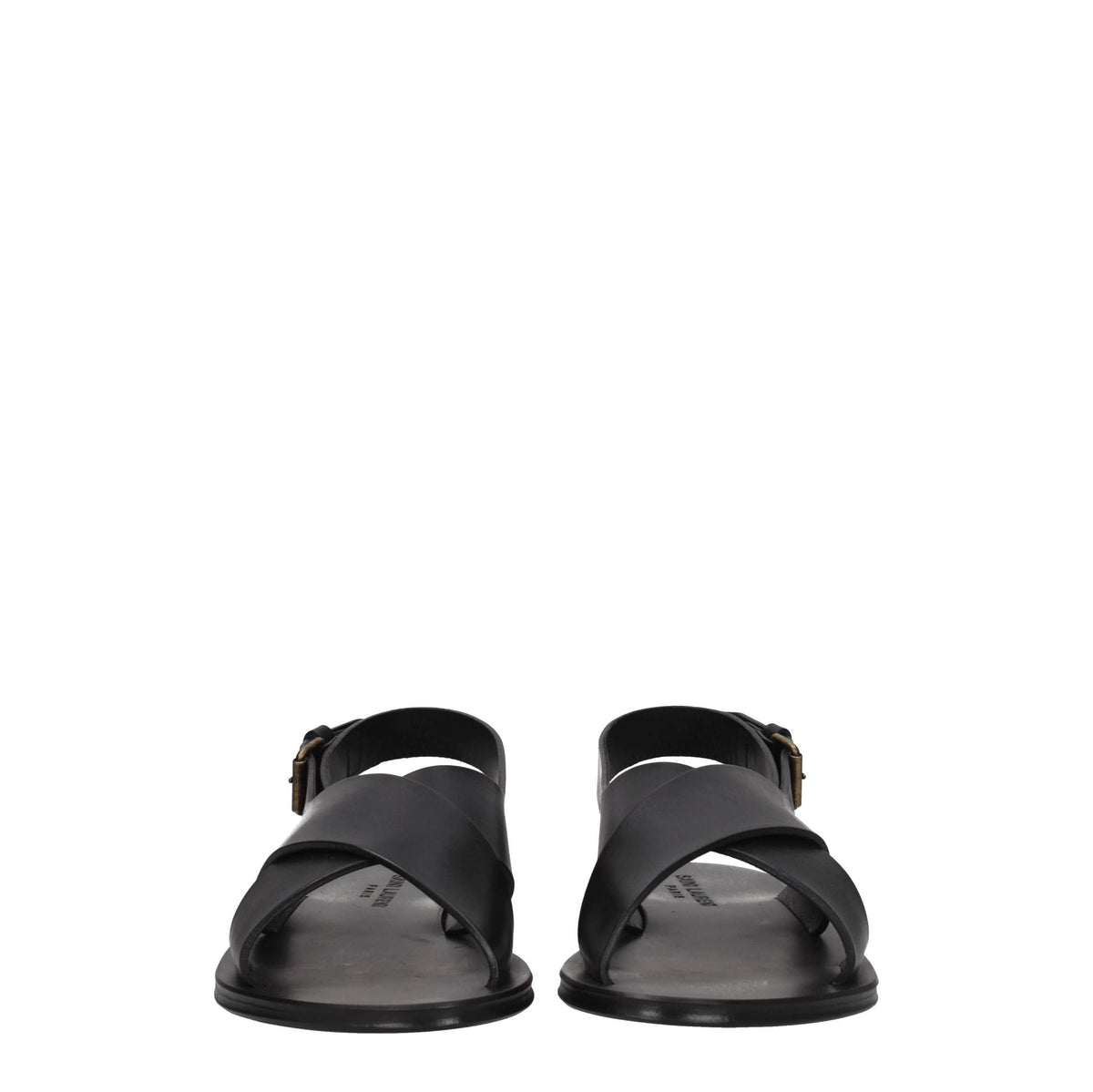 Saint Laurent Sandali Uomo Pelle Nero | Banlieue91