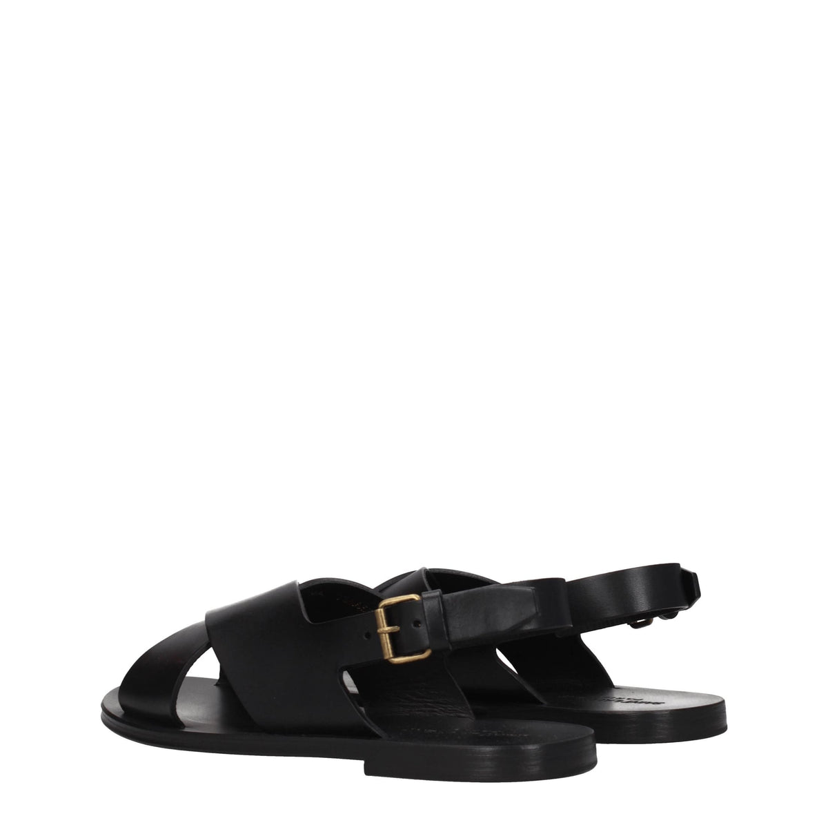 Saint Laurent Sandali Uomo Pelle Nero | Banlieue91