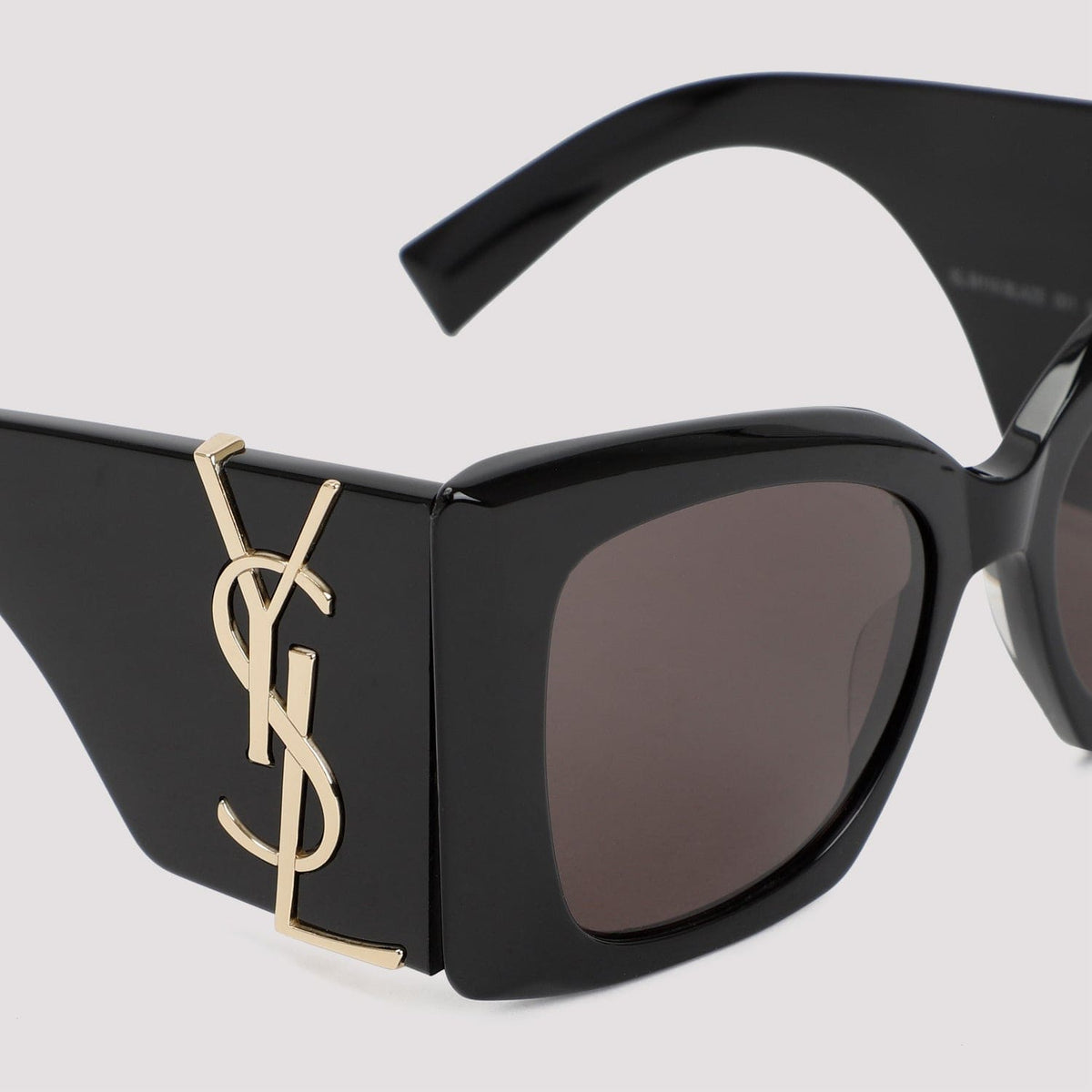 SAINT LAURENT Sleek Acetate Sunglasses with Gold Details | Banlieue91