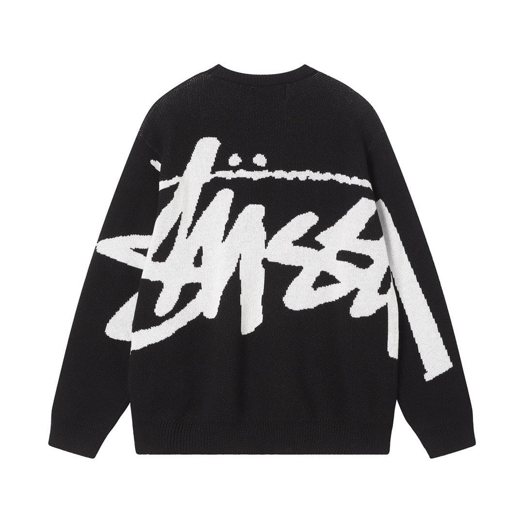 Stussy Stock Sweater – Black | Banlieue91