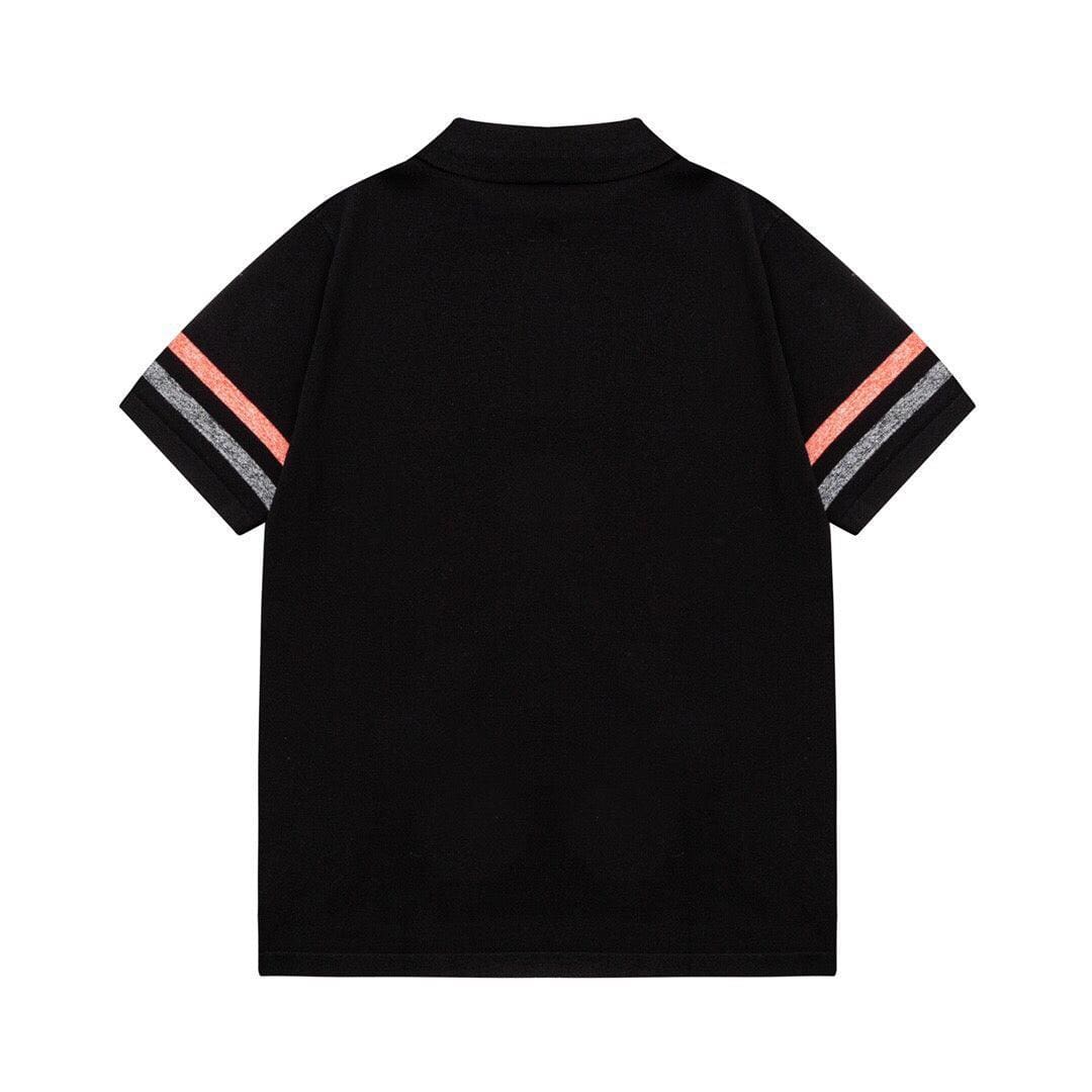 Thom Browne Black T-Shirt with Collar | Banlieue91