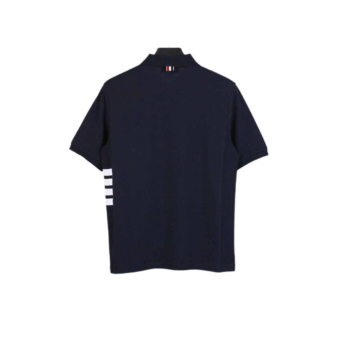 Thom Browne Navy Blue T-Shirt with Collar | Banlieue91