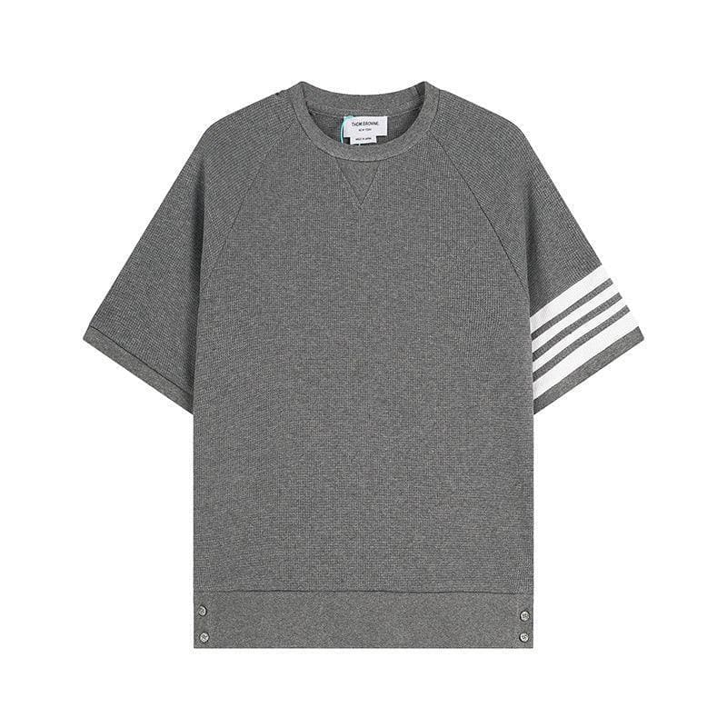Thom Browne T-Shirt Without Collar 'Grey' | Banlieue91