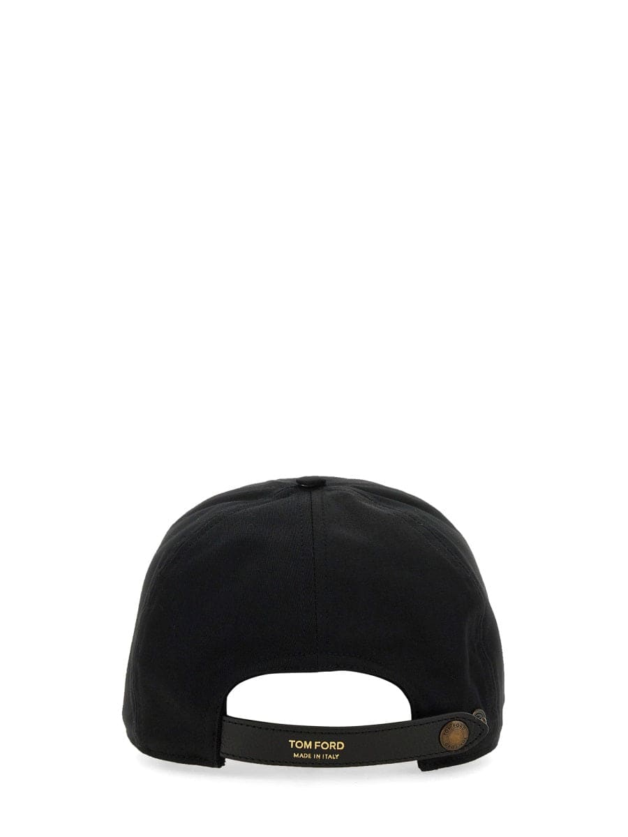 TOM FORD Men's Classic Cotton and Leather Hat | Banlieue91