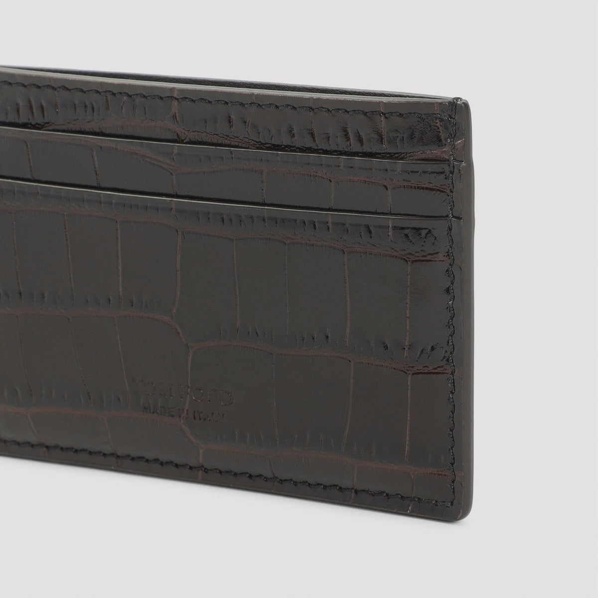 TOM FORD Mini Leather Credit Card Case - 100% Leather - FW25 | Banlieue91