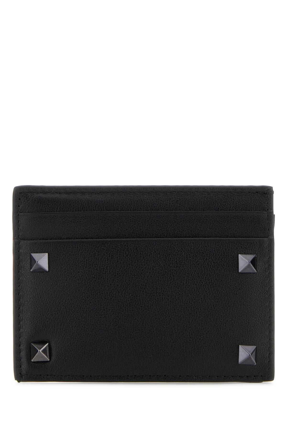 VALENTINO GARAVANI Mini Leather Rockstud Card Holder | Banlieue91