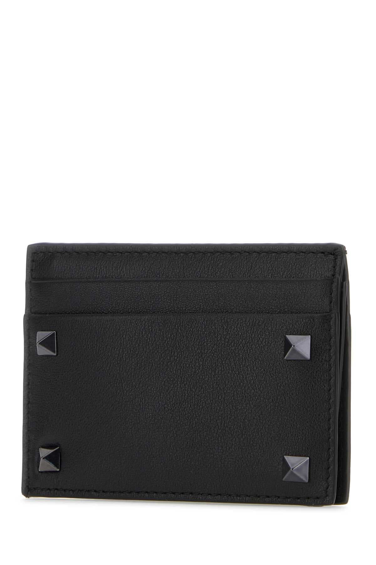 VALENTINO GARAVANI Mini Leather Rockstud Card Holder | Banlieue91