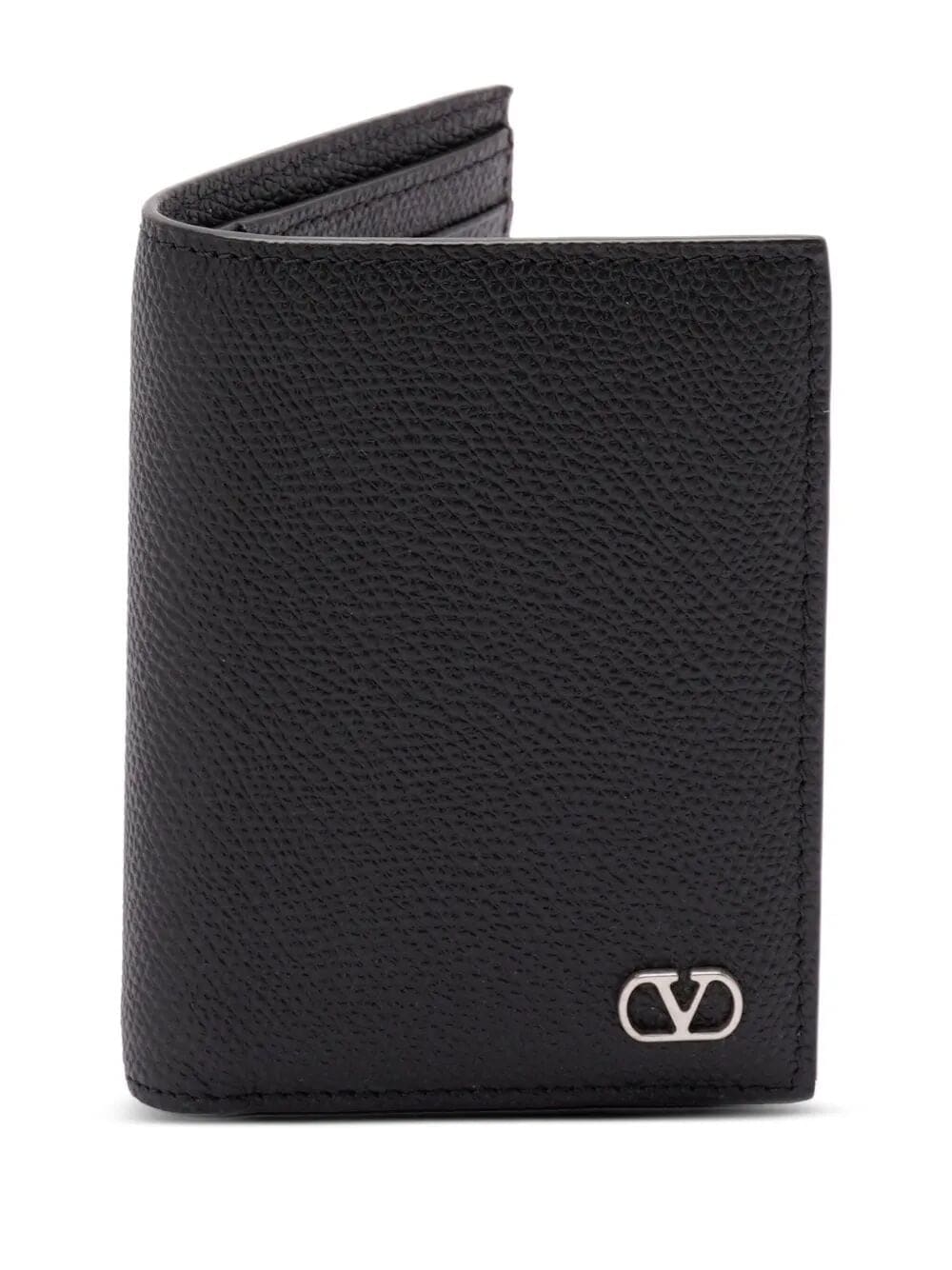 VALENTINO GARAVANI Mini Vlogo Signature Cardholder in Grainy Calfskin | Banlieue91