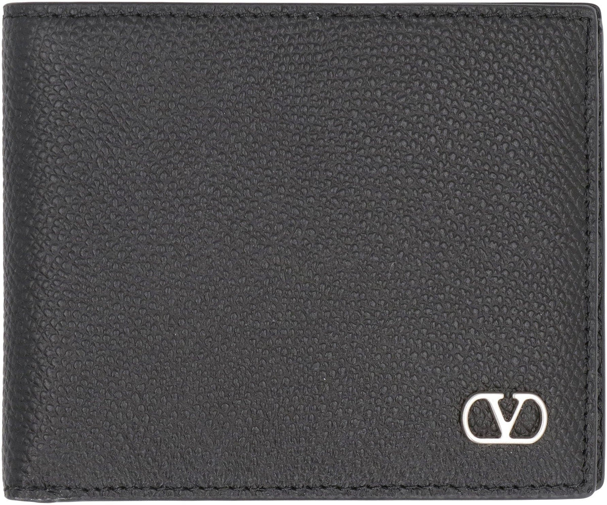 VALENTINO GARAVANI Mini Vlogo Signature Leather Wallet | Banlieue91