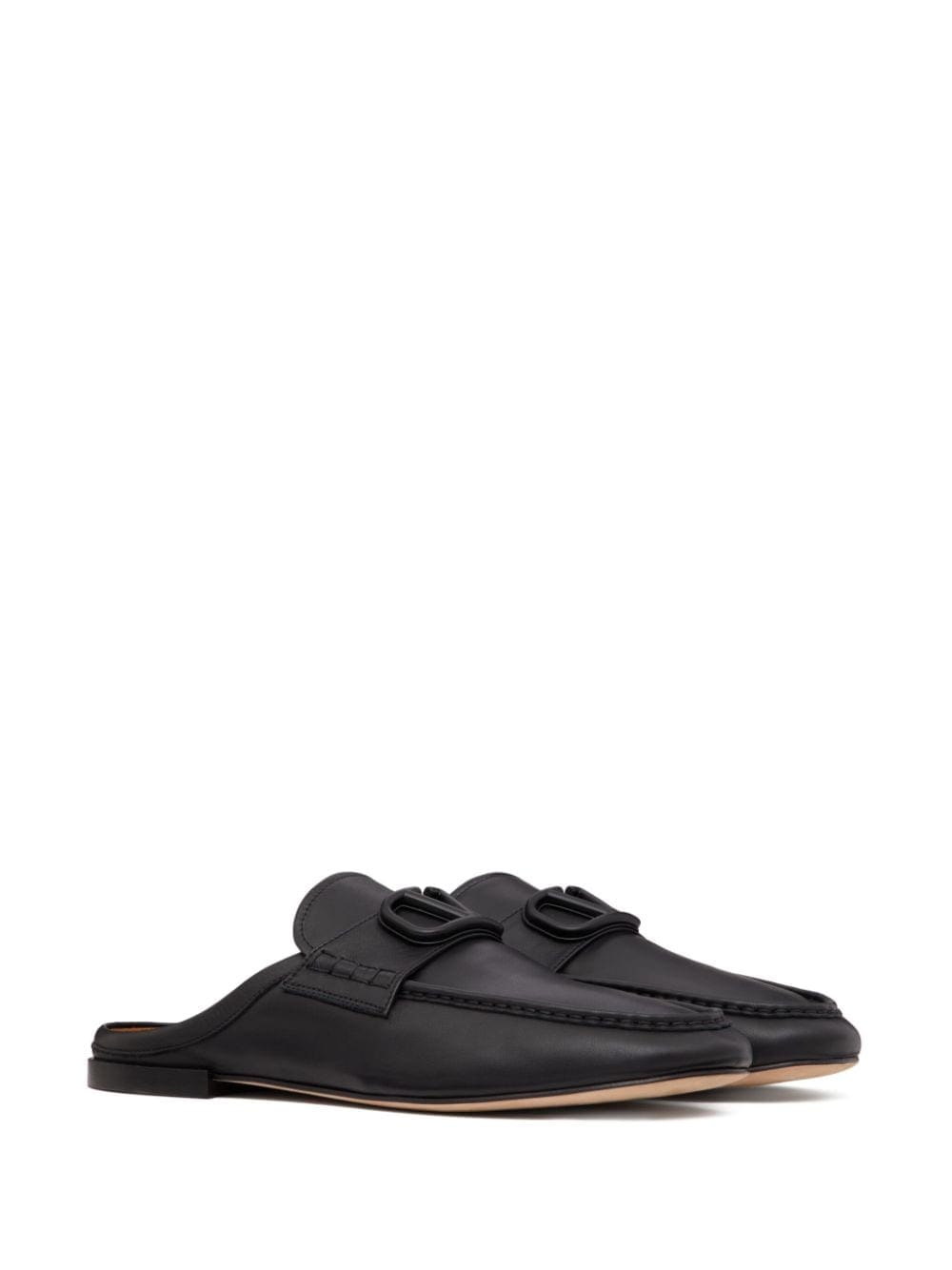 Valentino Garavani V Logo Signature Leather Slippers | Banlieue91