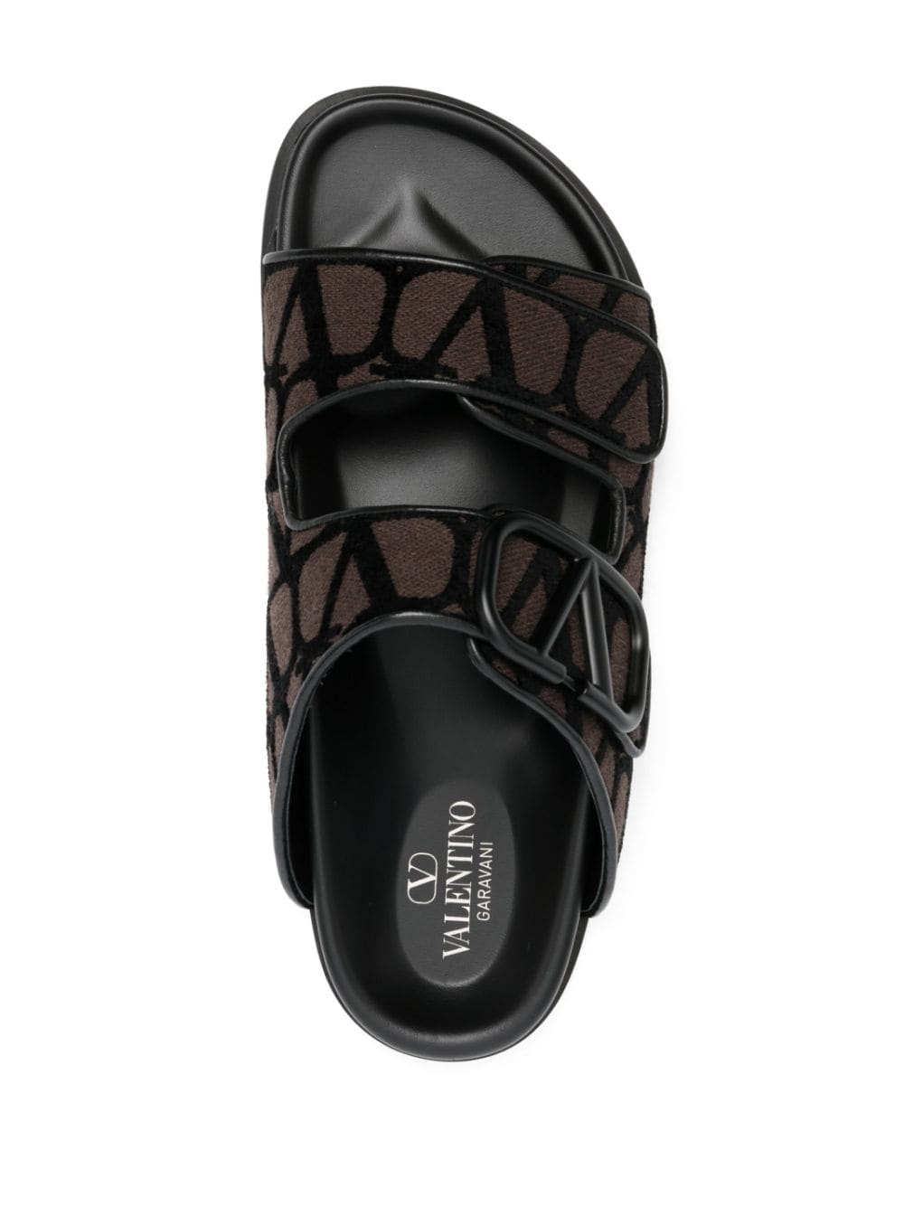 Valentino Garavani V Logo Toile Iconographe Sandals | Banlieue91