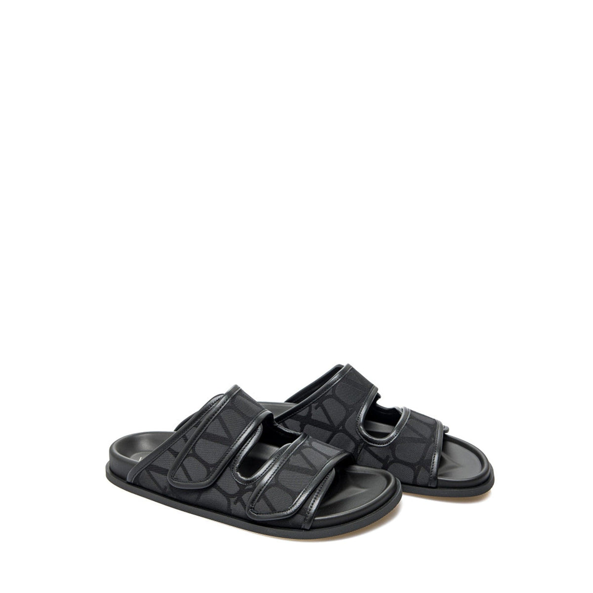 Valentino Garavani Valentino Garavani Toile Iconographe Flat Sandals | Banlieue91