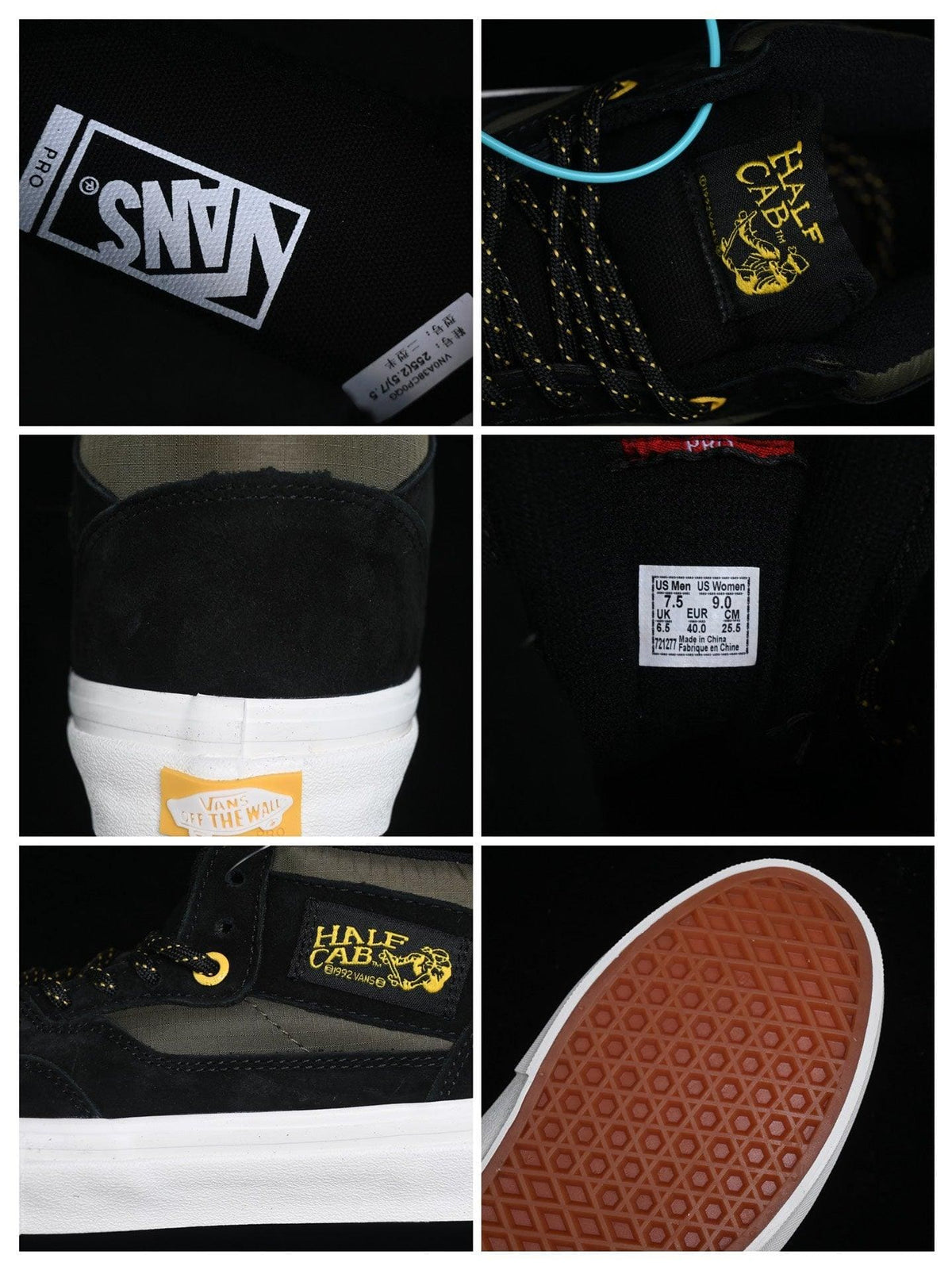 Vans Half Cab Pro Surplus 'Black' | Banlieue91