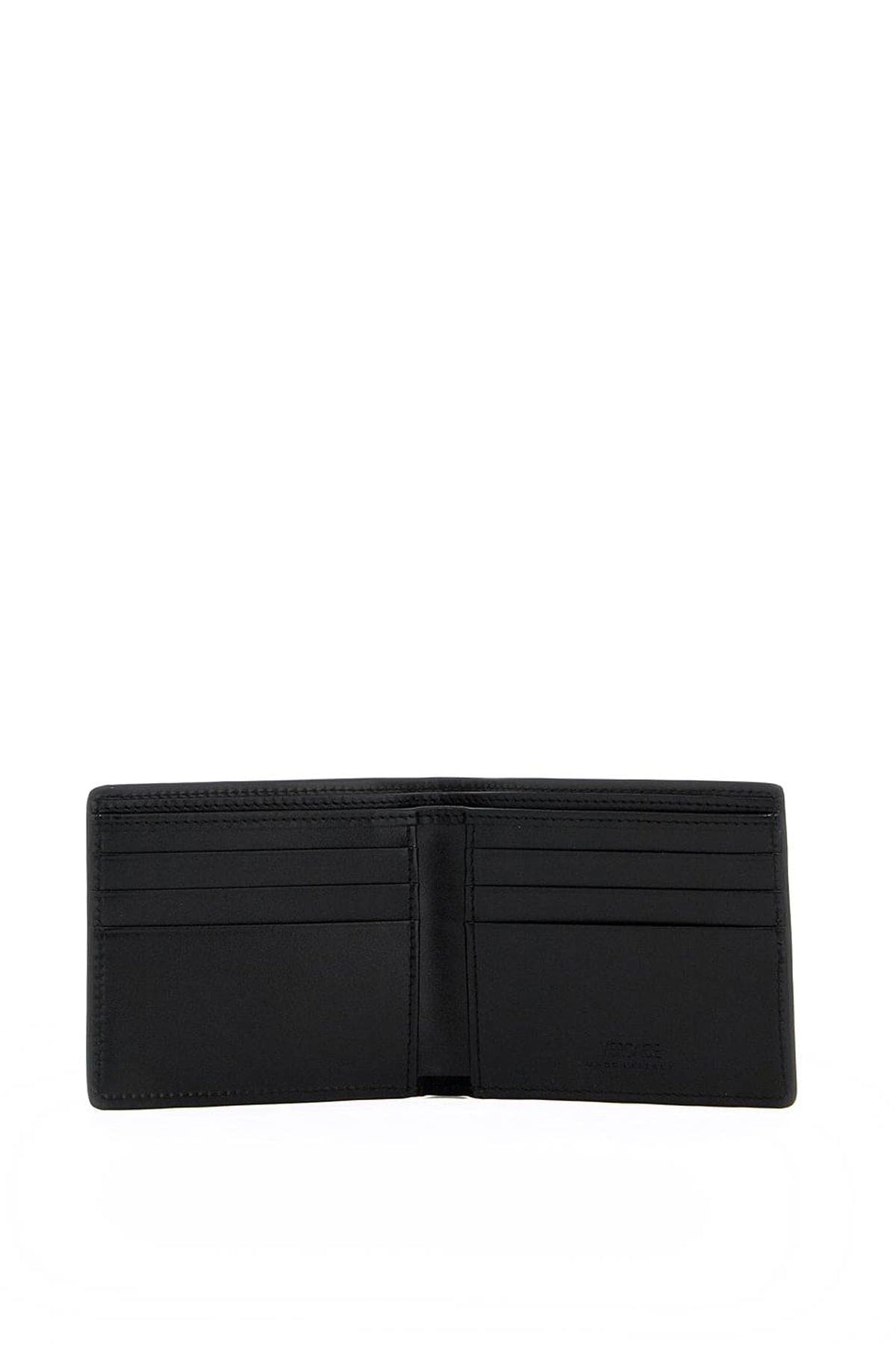 VERSACE Mini Bi-Fold Leather Wallet for Men | Banlieue91