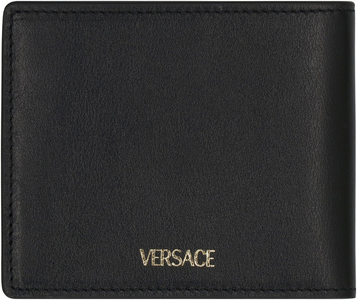 VERSACE Mini Leather Wallet with Iconic Emblem | Banlieue91