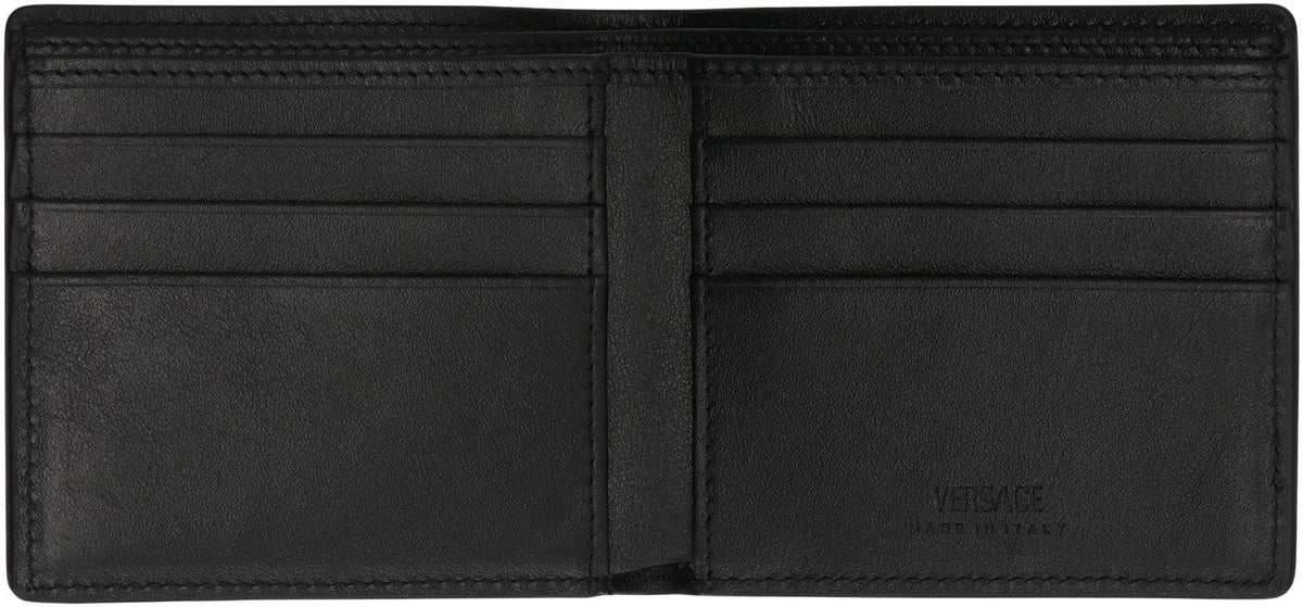 VERSACE Mini Leather Wallet with Iconic Emblem | Banlieue91