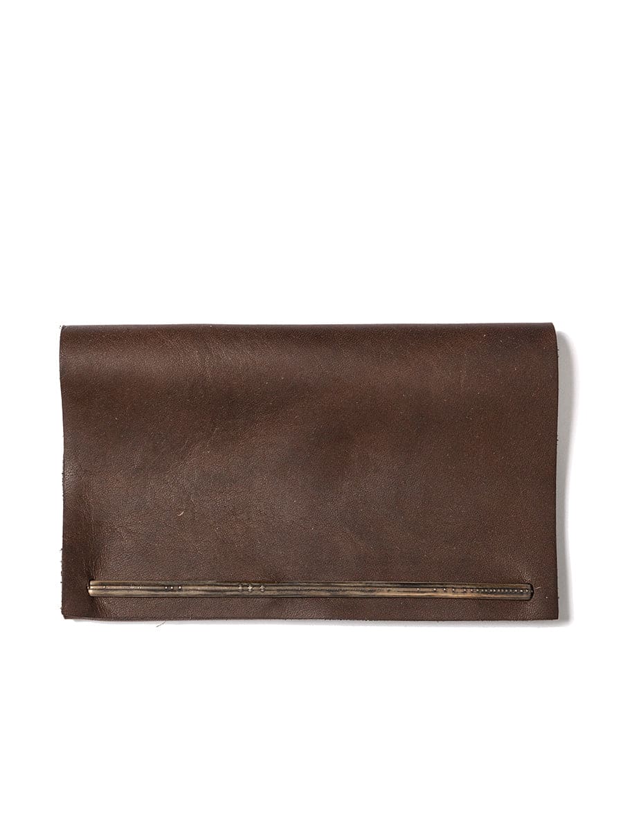 WERKSTATT:MUNCHEN Mini Leather Wallet with Silver Accents | Banlieue91